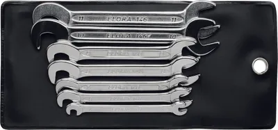 Produktbild von Elora Doppelmaulschlüssel-Satz, klein, 8-teilig 4-11 mm, ELORA-146S 8M