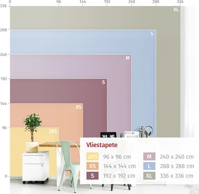 Produktbild von Fototapete Blumen - Vliestapete - Bildtapete UV-beständig Design weiss Aquarell Landhaus Wandtapete geruchsfrei