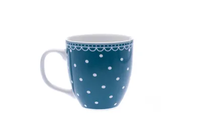 Obrázok produktu pre Porcelánový hrnček, 0,47 l, bodky, benzín, Thun 1794