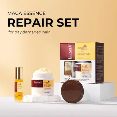 Productafbeelding van Karseell - Maca Collagen Haarmasker 500ml + Haarolie 50 ml Giftset
