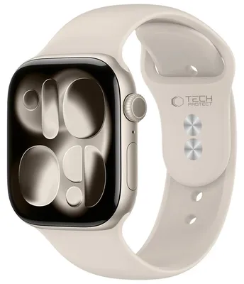 Obrázok produktu pre Remienok TECH-PROTECT silikónový remienok pre Apple Watch 8 / 9 / 10 / 11 / 12 / SE / ULTRA (44 / 45 / 46 / 49 MM), hviezdne svetlo