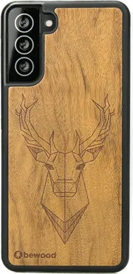 Produktbild von Holzhülle für Samsung Galaxy S21 IMBUIA DEER