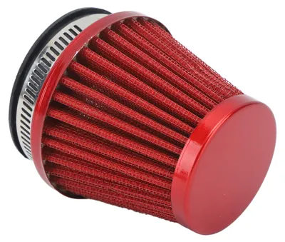 Image de Filtre à air universel de 50 mm à haut débit pour motos tout-terrain, quads, pit bikes et autres véhicules tout-terrain – Rouge