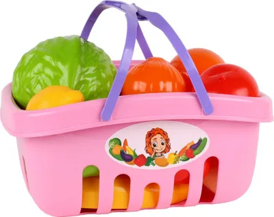 Obrázek produktu pro Košík Potravinářská sada Na Nákup Zelenina Ovoce Zelená 5354