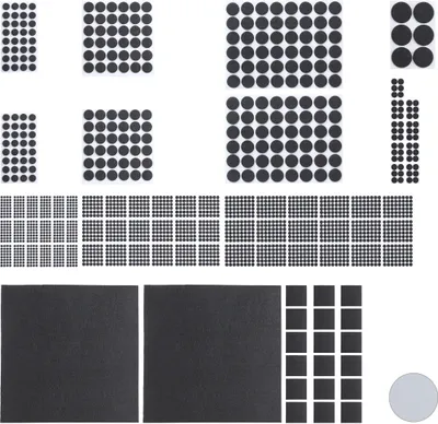 Produktbild von relaxdays 2400 x Filzgleiter schwarz