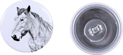 Produktbild von Ardenner Pferd - deine Ohrringe, handgemacht, Schmuck handgefertigt von der Marke Art-Dog