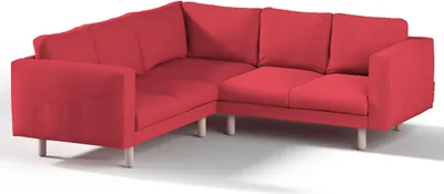 Produktbild von Dekoria Bezug für Norsborg 4-Sitzer Ecksofa, rot, Norsborg 4-Sitzer Ecksofabezug