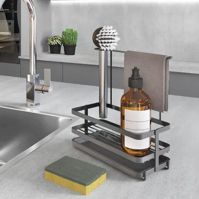 Produktbild von Metaltex er spülbecken-organizer von - Schwarz - Bereit f\u00fcr den Einsatz