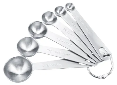 Produktbild von 6 Teile/satz Edelstahl Messlöffel Tassen für Kaffee Gewürz Küche Kochen Werkzeuge