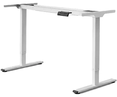 Produktbild von Höhenverstellbarer Schreibtisch E1W-PRO-EUV6, ohne Platte, weiß
