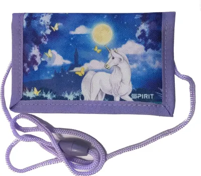 Produktbild von Einhorn Brustbeutel Geldbörse Geldbeutel Kinder Portemonnaie Pony Pferd