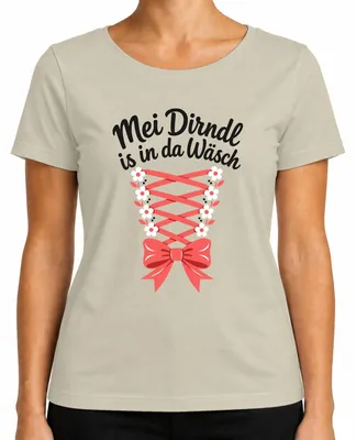 Zdjęcie produktu dla Koszulka damska Mei Dirndl, kolekcja  , styl tradycyjny, materiał: skóra, kolor: naturalny, rozmiar: S