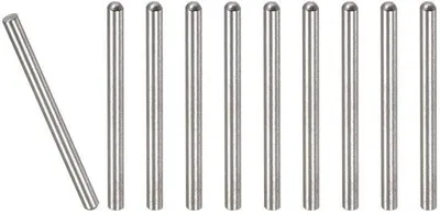 Produktbild von Stahlhalter für Passstifte - Zylinderhalterungen - Komponentenpositionierung - 304-Stahl - 4x50mm - 10er Pack - Silber