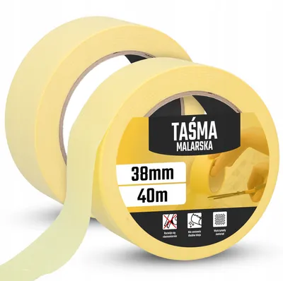 Produktbild von TRCR Malerkrepp 38mm 40m 2er Pack für Farbkanten