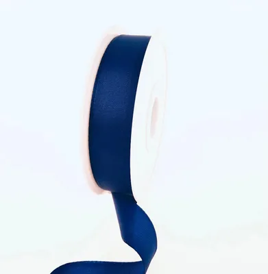 Produktbild von Taftband ohne Drahtkante – 15mm – 50m- col. 301 Dunkelblau - 3596-15-50-301