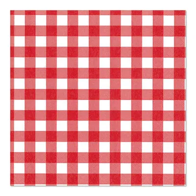 Zdjęcie produktu dla PAPSTAR 87102 PAPSTAR Motivservietten "Vichy Karo", 330 x 330 mm