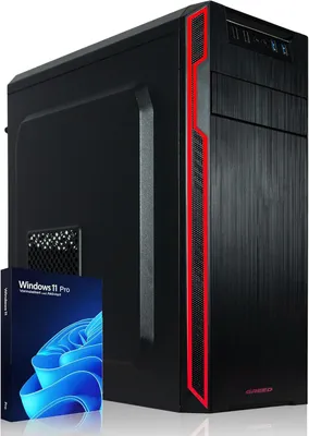 Greed® Silent GT - Office PC AMD Ryzen 5 5500GT + Computer für Büro & Home Office | 4,4 GHZ 16GB RAM/Arbeitsspeicher - 1TB SSD - WLAN inkl. Win 11 Pro