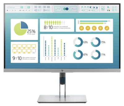 Image de HP EliteDisplay E273 - 27 pouces Full HD IPS Monitor, cadre fin, hauteur réglable, fonction pivot, HDMI/DisplayPort/VGA