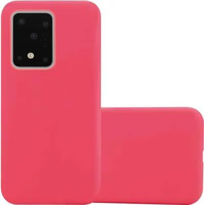 Produktbild von Cadorabo Hülle für Samsung Galaxy S20 ULTRA Schutzhülle in Rot Handyhülle TPU Silikon Etui Case Cover