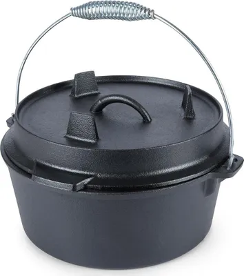 Zdjęcie produktu dla Garnek żeliwny 1,6L z pokrywką - średnica 20 cm