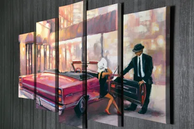 Immagine prodotto di Wallity, BC110- VGA1499, Colorato, Quadri su tela, 105 x 70 cm, 100% tela