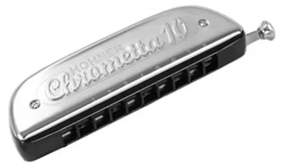 Mundharmonika Chrometta 10, C-Dur, 40 Noten, 2 1/2 Oktaven