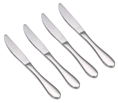 Kindermesser-Set 4-teilig, Edelstahl, 17,4 cm, silber