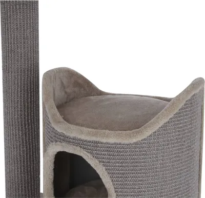 Image de Kerbl Kratzbaum Tiana (Farbe grau, L x B x H 73,5 x 45 x 130 cm, mit Natursisal)