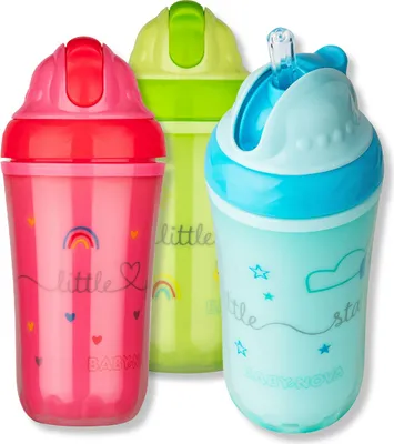 Obrázok produktu pre Baby Nova Športová fľaša so silikónovou slamkou 250 ml