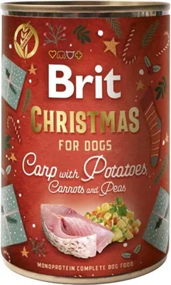 Zdjęcie produktu dla Brit Dog konz Mono Protein świąteczna puszka 400g