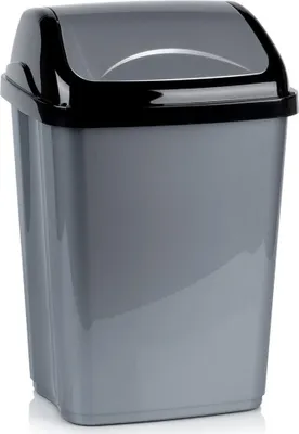 Obrázek produktu pro Plastový odpadkový koš šedý 26l