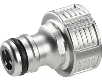 Obrázek produktu pro Gardena 18241-50, Konektor hadice, 3/4", Samec/samice, Kov, Stříbrná