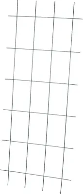 Image de SIENA GARDEN Treillis à 4 branches vert 150x60cm, avec cavalier SB