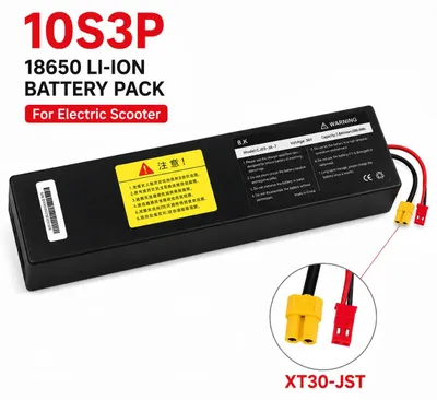 Produktbild von Lithium-Ionen-Akku - 36-V-Batteriepack für E-Scooter und E-Bike - 10S3P - 7,8 Ah - 18650 - Integriertes BMS - XT30-JST