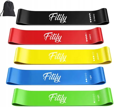 Produktbild von Fitify Widerstandsbänder Set 5 Stück für Fitness Training