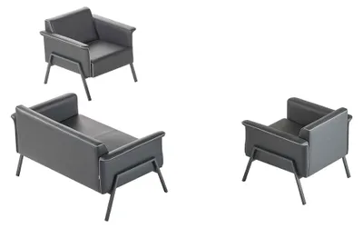 Obrázok produktu pre Moderne Arbeitszimmer Möbel Zweisitzer Ledersessel Designer Garnitur