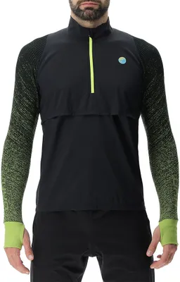 Produktbild von UYN Running Exceleration Windproof Zip-Up Laufshirt Herren black/lime S