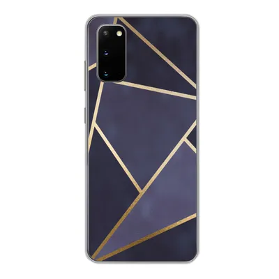 Produktbild von MuchoWow® Handyhülle Schutzhülle Hülle für Samsung Galaxy S20 Marmor - Blau - Collage Silikon Softcase Handy Hülle - Bild