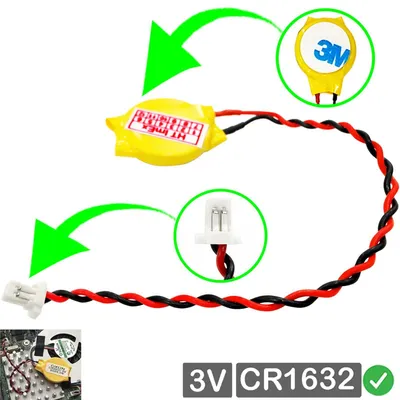 Produktbild von RTC CR1632 CMOS Batterie mit stecker 5 x 2,9 mm kabel für Alienware Notebook PC