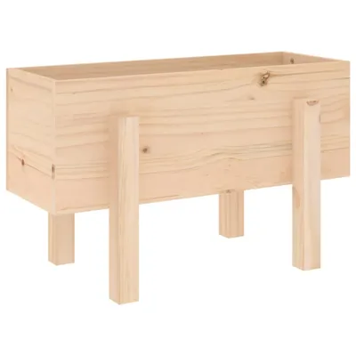 Image de Jardinière 62x30x38 cm bois massif de pin