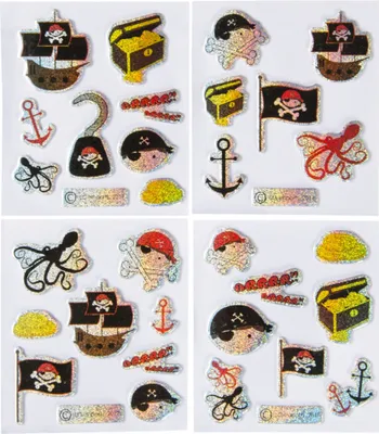 Image de Autocollants pirates - 4 motifs différents