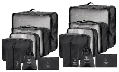 Produktbild von 14-teiliges Kofferorganizer Set - Packing Cubes für Reisen und Urlaub