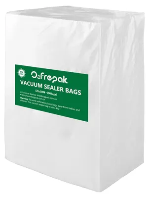 Imagen del producto de Bolsas de vacío para sous vide - Sin BPA - 20 x 30 cm - 200 unidades - Para alimentos