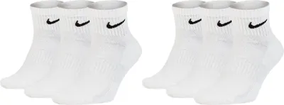 Produktbild von Nike SX7677 Socken Damen Herren Kurz Sportsocken Sparset - Größe: 38-42 - Farbe: 6 Paar weiss