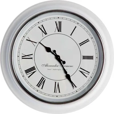 Obrázek produktu pro COLTZE WALL CLOCK vyrobené z plastových bílých/èerných/støíbrných 5 cm x 40 cm