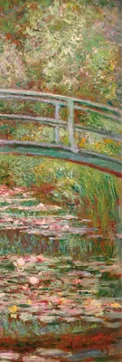 Zdjęcie produktu dla Claude Monet obraz drukowany - Japoński most, 1899 (158 x 53 cm)