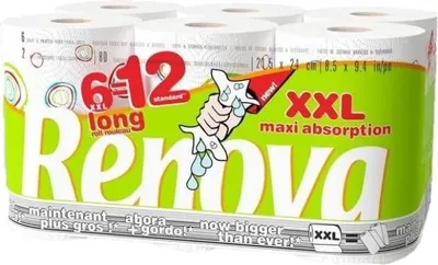 Immagine prodotto di Carta asciugatutto a 2 veli, 6 rotoli