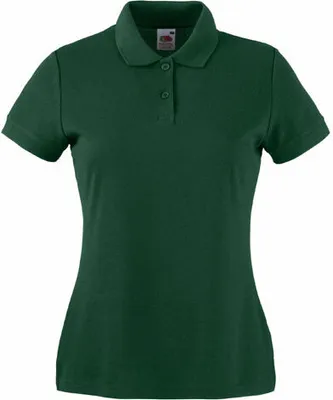 Produktbild von Fruit of the Loom - Lady-Fit 65/35 Polo - Bottle Green - M