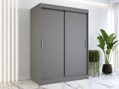 Obrázek produktu pro FurMeb24 atn skˆ s posuvnmi dvemi GOLD -150x200cm Dvoudveov skˆ bez zrcadla, posuvn skˆ -(antracit)