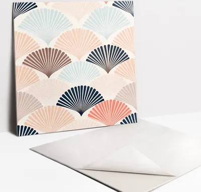 Obrázek produktu pro Nálepky na dlaždice do koupelny a kuchyně - 9 PVC dlaždic s vlastnostmi samolepení 30 x 30 - Pastel boho vzor